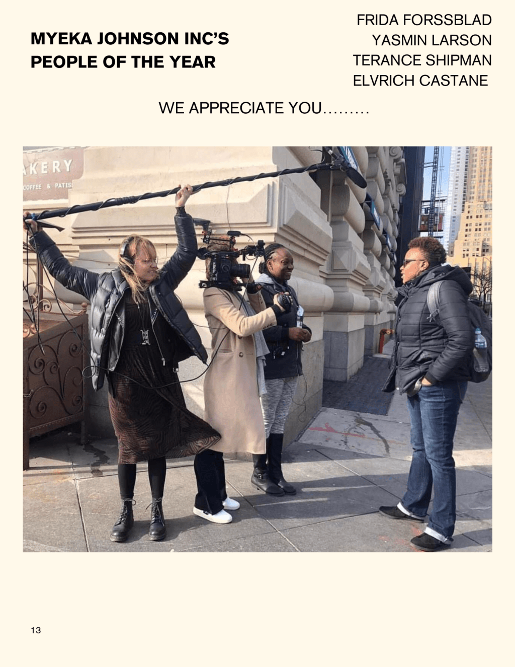We Appreciate You